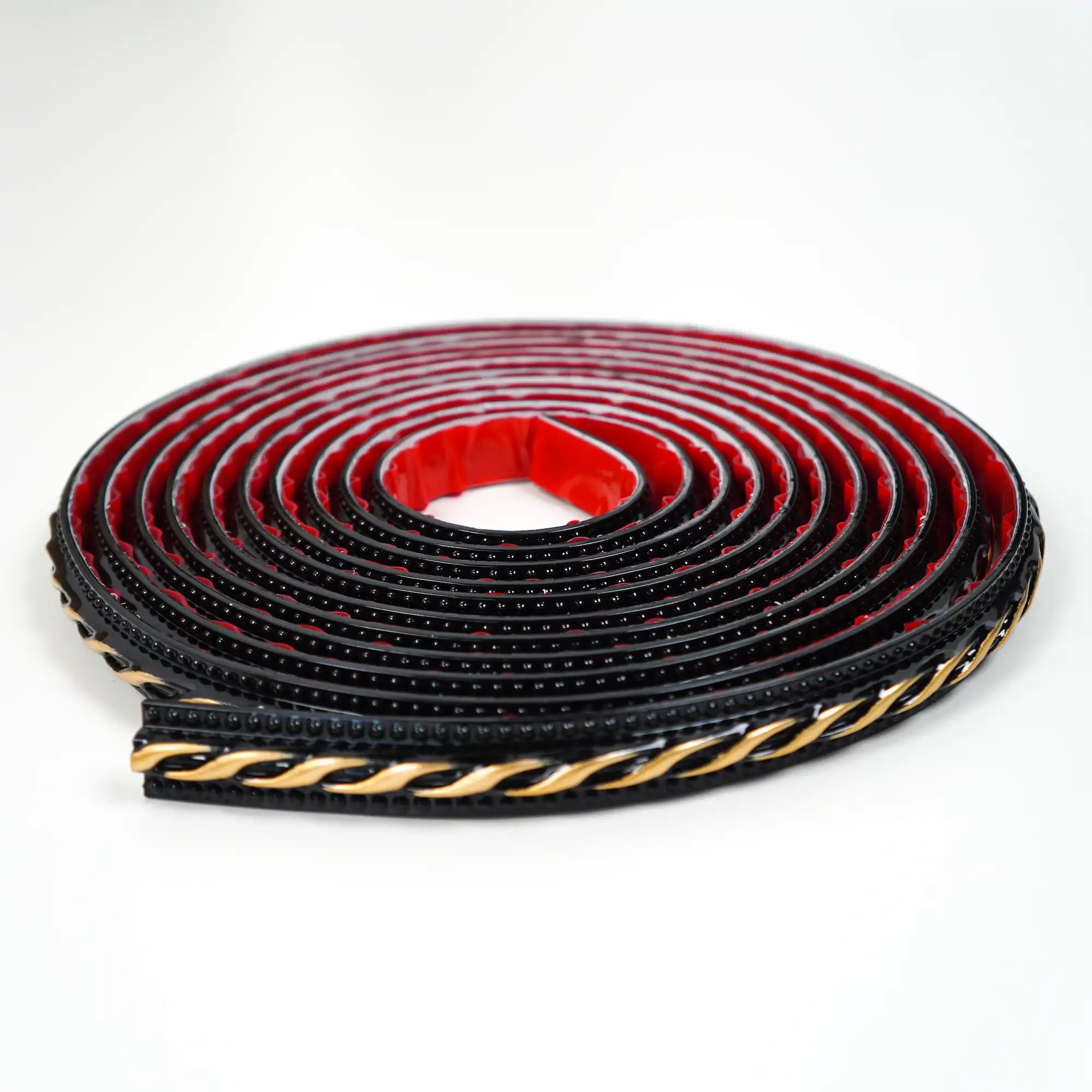 COLAMO Moulure adhésive noire dorée pour plinthes, bordure de carrelage