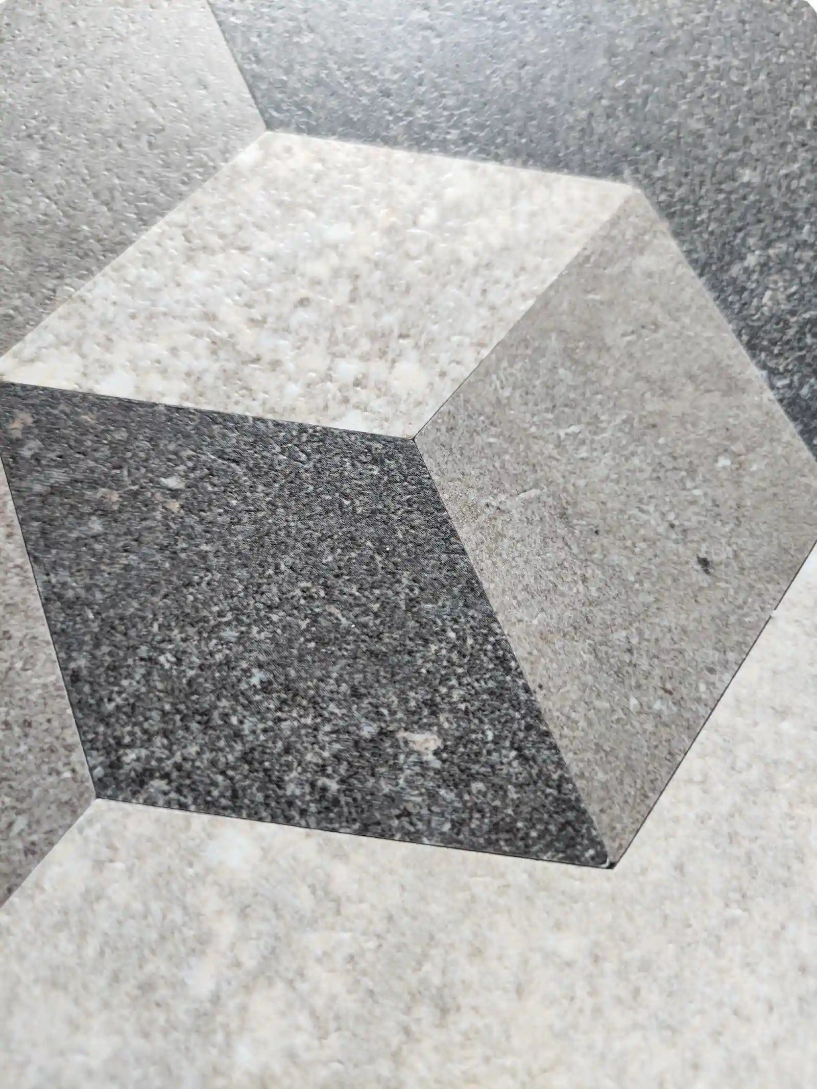 Carreaux hexagonaux pour dosseret autocollant Illusion, Earth Shadow